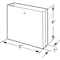 Prime-Line Pilaster Shoe, Fits 5-in. Wide Pilasters, Stainless Steel, Square End (Single Pack) 658-3004-5 - alternate 2
